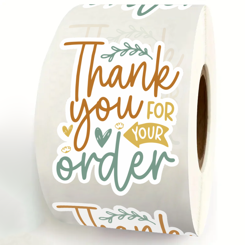 200Piece/roll  Thank You for Y - огляд і ціна Sticker Label Roll