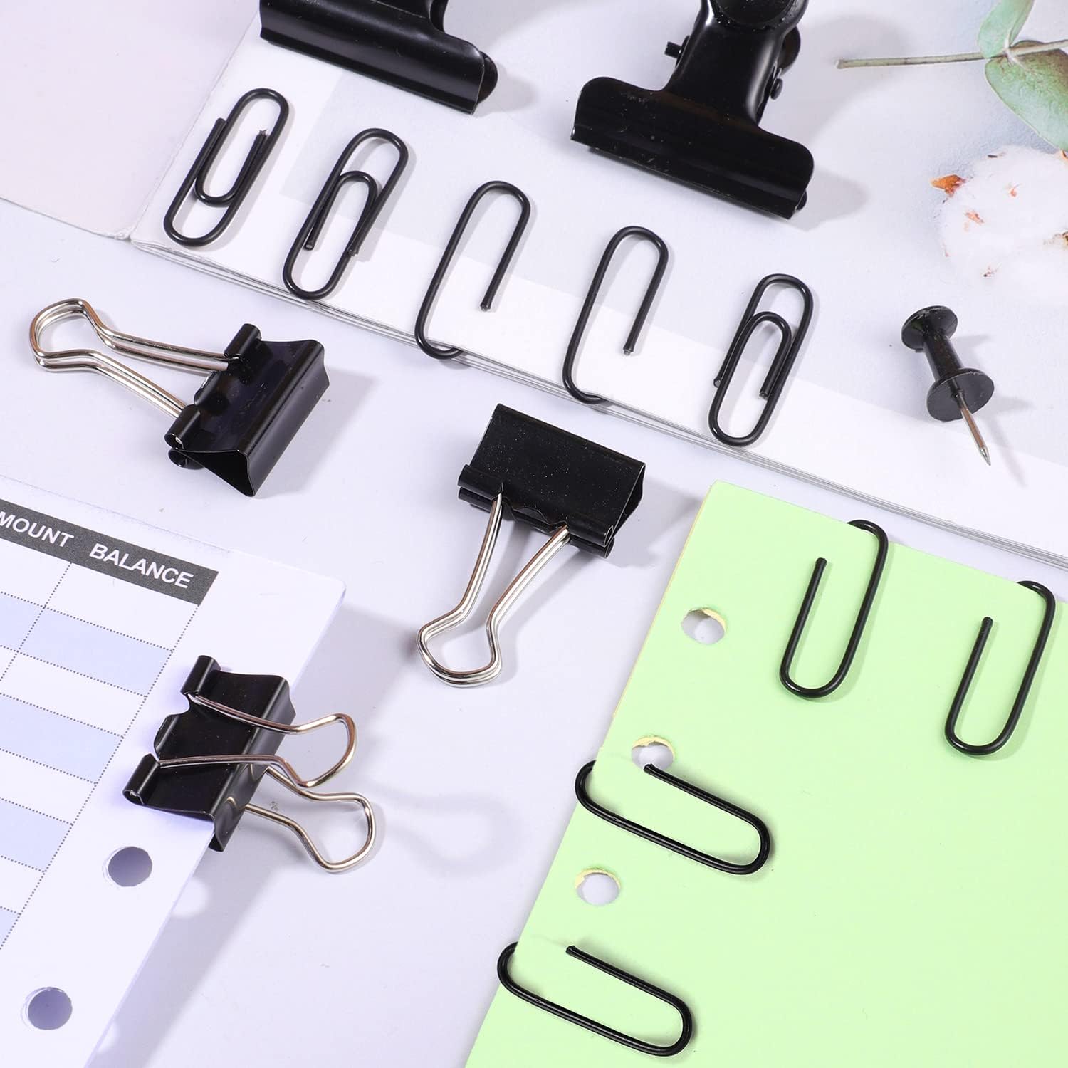 310pcs Push Pins Set Binder Pa - огляд і ціна Binder Clip Assorted