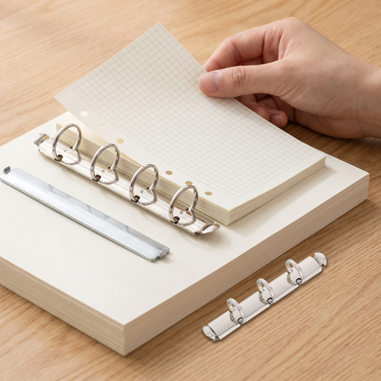 1 Set Metal Loose Leaf Binder  - огляд і ціна Binder Clip Assorted